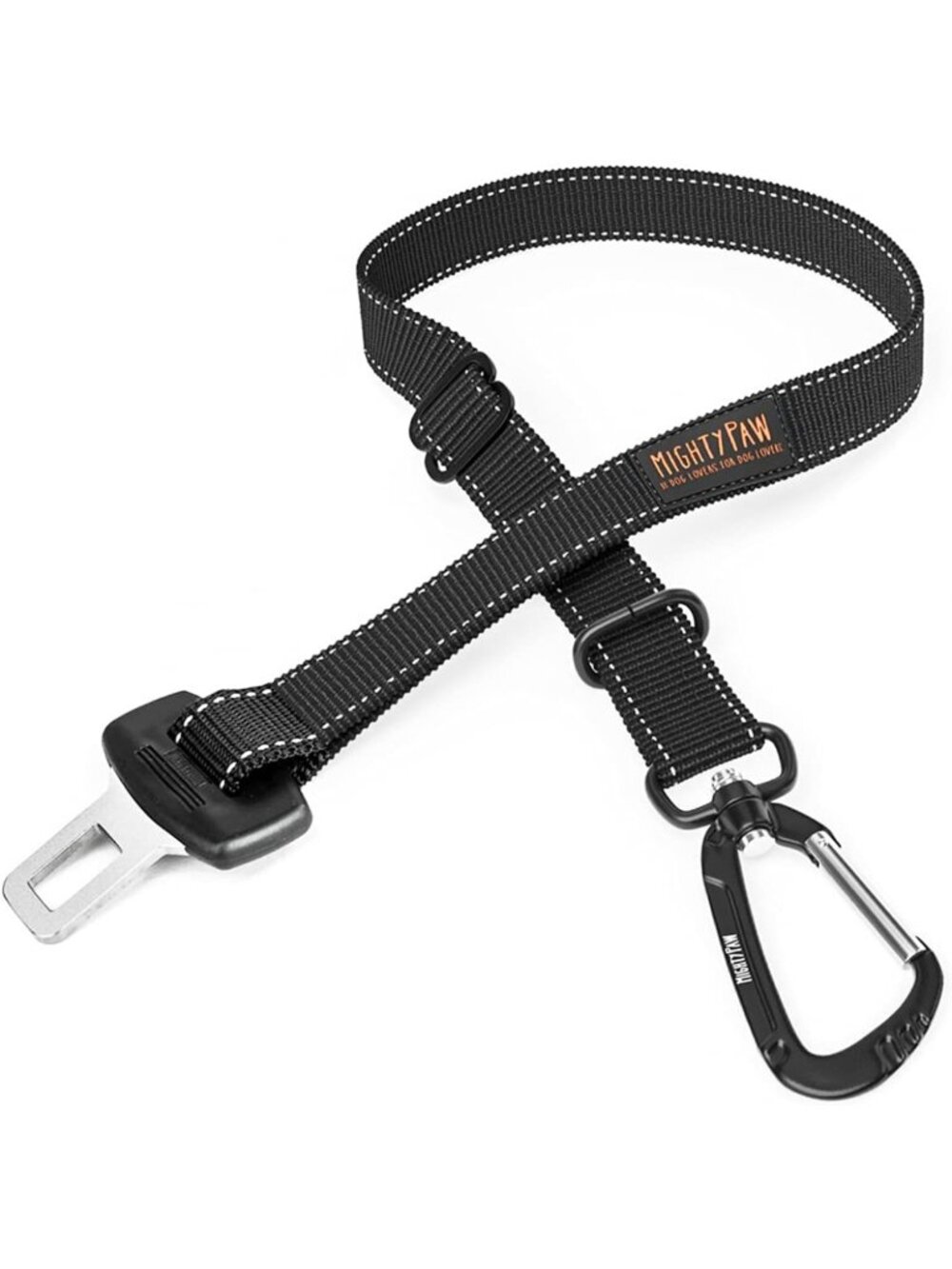 Heavy-Duty Dog Seat Belt for Car, Adjustable Safety Harness with Aluminum